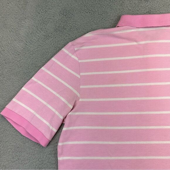 Ralph Lauren Polo Golf Shirt Mens Medium Pink Striped Olde Farm Golf Pima Casual - Picture 11 of 16